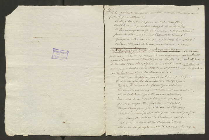 Article de M. Susini sur une brochure de Paul-Louis Courier contre M. Cottu