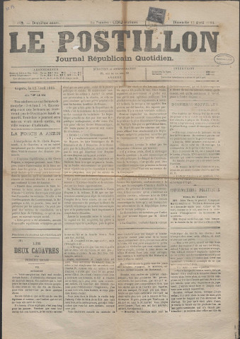 Le postillon. 13 avril 1884 (2e année, n° 102)