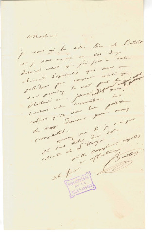 Barbier, bibliothécaire au Louvre