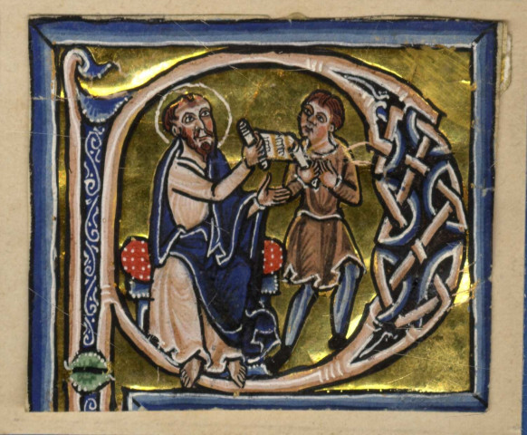 Miniatures découpées provenant de la Bible de Pierre de Pampelune