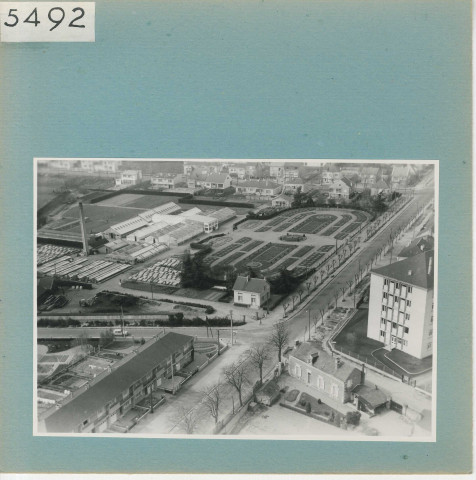 Angers : La Roseraie (vue aérienne)