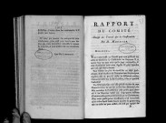Rapport du comité chargé du travail sur la Constitution, par M. Mounier