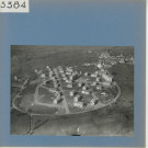 Saint-Crespin-sur-Moine : Le bourg, vue aérienne