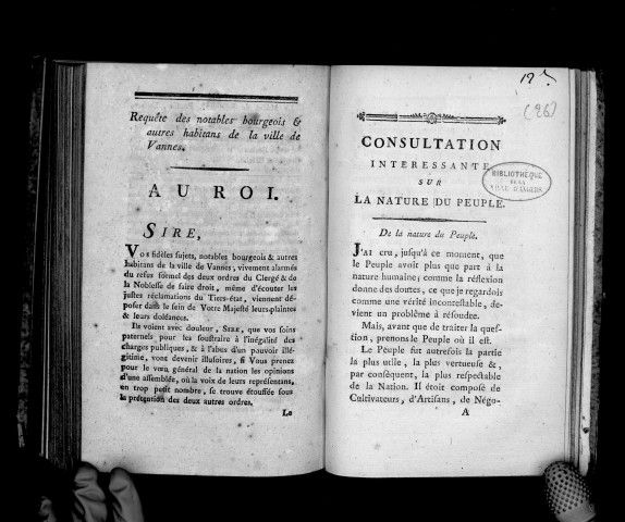 Consultation intéressante sur la nature du peuple