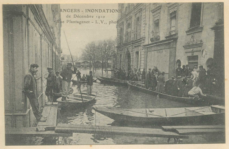 2. Angers. Inondations de décembre 1910. Rue Plantagenêt