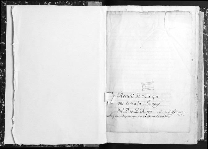 "Philandinopolis, ou plus clairement les fidelles amitiés, contenans une partie de ce qui a esté et de ce qui peult estre et de ce qui se peult dire et rapporter de la ville d'Angers et païs d'Anjou"