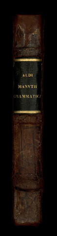 Aldi Manutii Romani institutionum grammaticarum libri quatuor, ad exemplar Aldinum, ab Ascensio cum accentibus grecis restituti. Quae autem in singulis Libris contineantur, sequens pagella enucleabit.