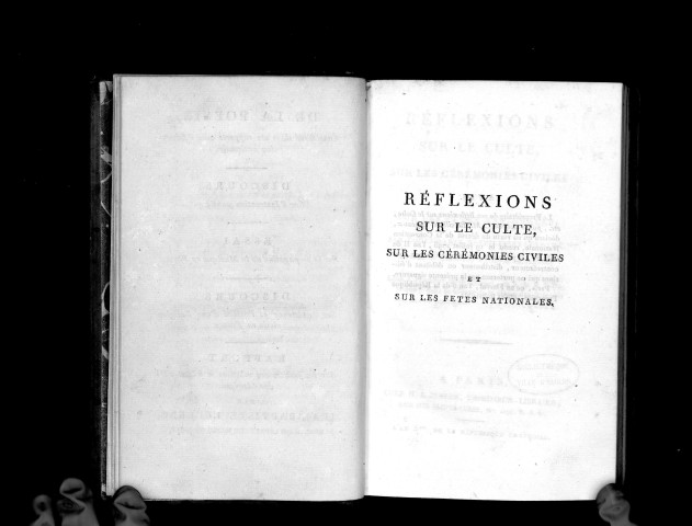 Réflexions sur le culte, sur les cérémonies civiles et sur les fêtes nationales, par Louis-Marie Révellière-Lépeaux