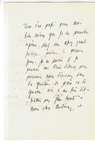 Correspondance d'Edgar Quinet adressée à Pierre Jean David d'Angers et au dr Gubler