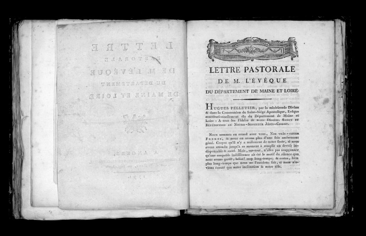 Lettre pastorale de M. l'évêque du département de Maine-et-Loire