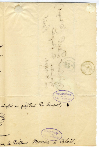 Correspondance d'Alphonse Esquiros avec Pierre-Jean David d'Angers