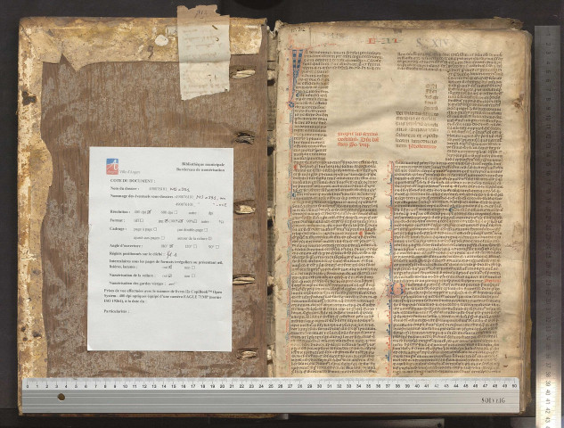 Jean le Moine. « In Dei nomine, amen. Secundum Philosophum scire est... Explicit apparatus sexti libri Decretalium, a domino Johanne Monacho compositus. Deo gratias. Herveus de Doulas scripsit »