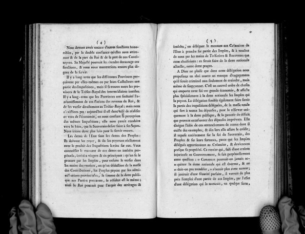 Lettre des administrations provinciales aux notables