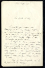 Lettre de Francis de Miomandre à Jean Huré