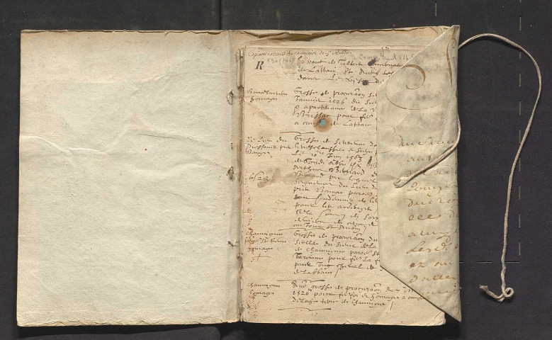 Extraits du cartulaire de Saint-Aubin d'Angers, avec annotations originales de l'abbé Jacques Rangeard