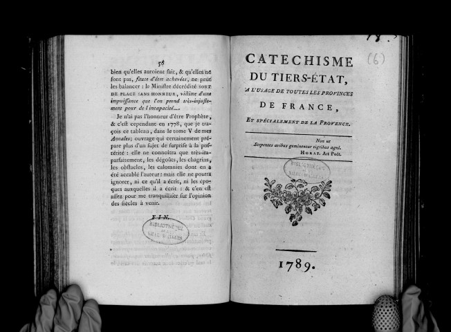 Catéchisme du tiers-état, à l'usage de toutes les provinces de France, et spécialement de la Provence
