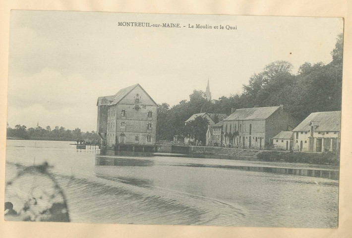 Montreuil-sur-Maine. Le moulin et le quai