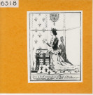 Saumur : Eglise Saint-Pierre, Jeanne de Laval (Atlas Célestin Port, planche 60, gravure)