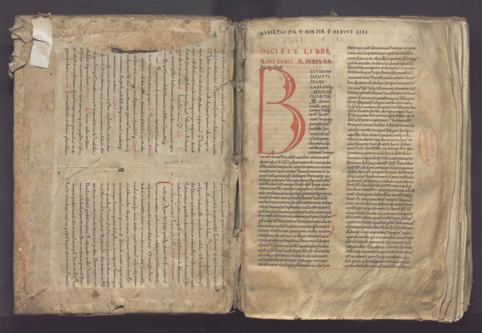 « Incipit liber Ambrosii Alberti presbiteri. Beatissimo papae Stephano Ambrosius Albertus presbiter. Sanctorum aeclesia quae corpus Redemptoris sui est... »