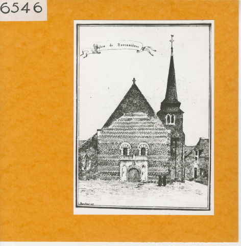 Savennières : Eglise (Atlas Célestin Port, planche 88, gravure)