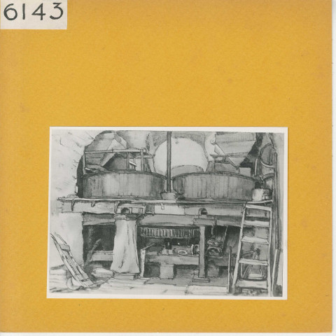 Mûrs-Erigné : Intérieur du moulin de Petit Claye