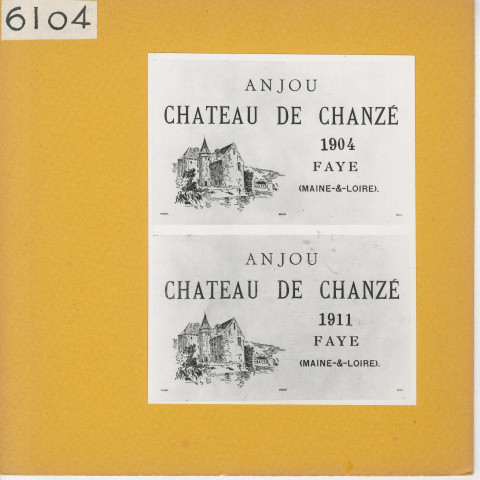 Faye-d'Anjou : Etiquette de vin du château de Chanzé