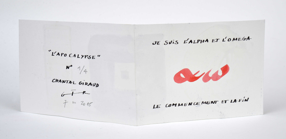 Je suis l'alpha et l'oméga, le commencement et la fin