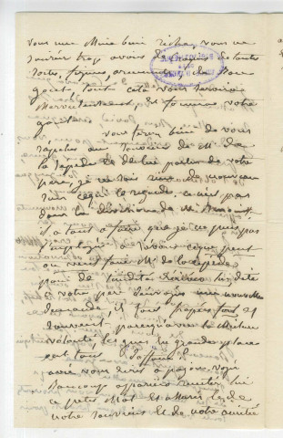 Correspondance de Emilie Benoit [à Pierre-Jean David d'Angers]