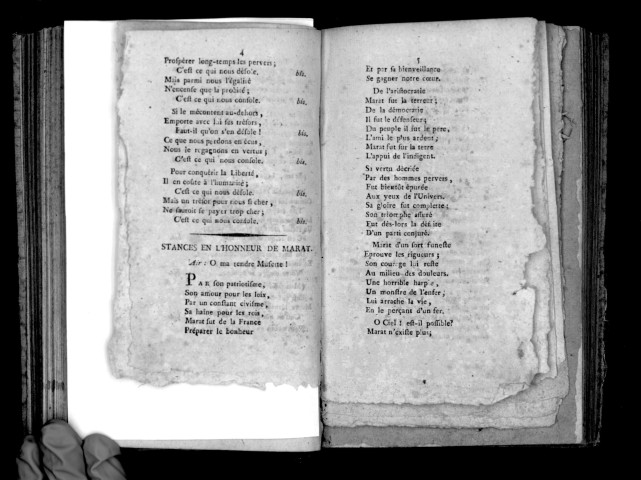 Recueil d'hymnes, chansons et ronde patriotiques, qui seront chantées à la Fête civique qui sera célébrée le décadi 20 pluviose, pour la plantation de l'Arbre vivant de la Liberté