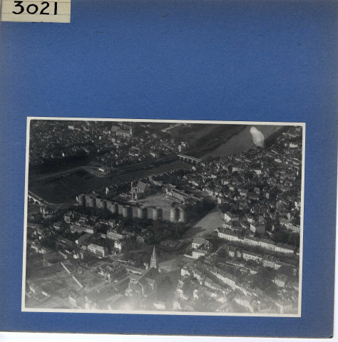 Angers : Vue aérienne du château