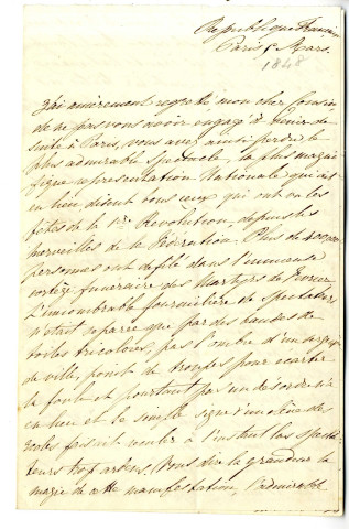 13 - 5 lettres de Mme David d'Angers, née Emilie Maillocheau à Paul Leferme