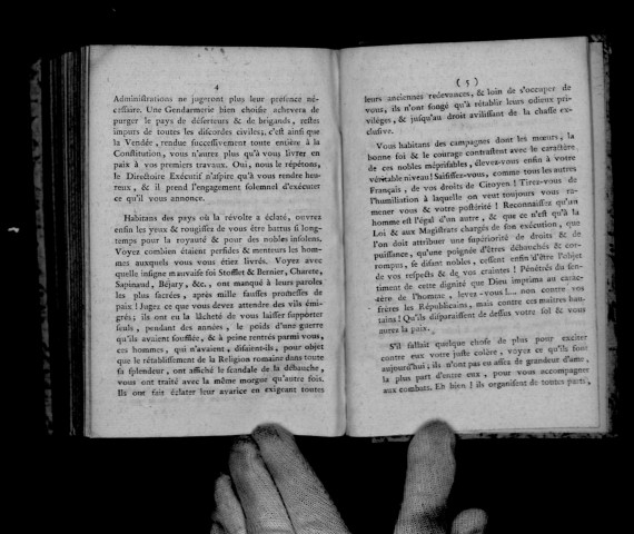 Le Directoire exécutif aux habitants des départements de l'Ouest