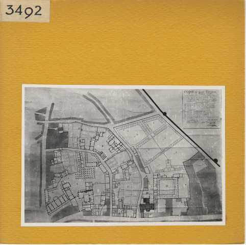 Angers : Copie du plan général des hospices (1872) d'après le plan de Louis François (1808)