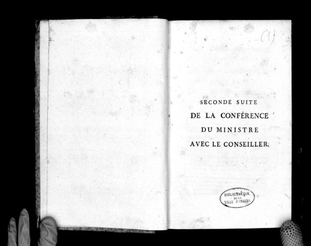 Seconde suite de la conférence du ministre avec le conseiller