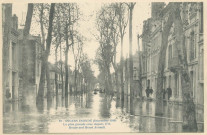 16. Angers inondé (Décembre 1910). La plus grande crue depuis 1711. Boulevard Henri Arnault