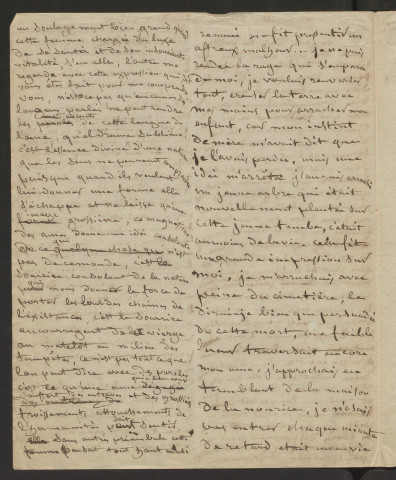 Un feuillet détaché de la vie d'une mère