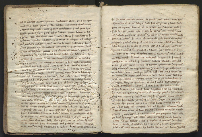 Sermons de Geoffroi Babion. « Dicite, pusillanimes... Ante Adventum Domini, fratres karissimi, in tanta caligine... »
suivi du Livres des Manières d'Etienne de Fougères.