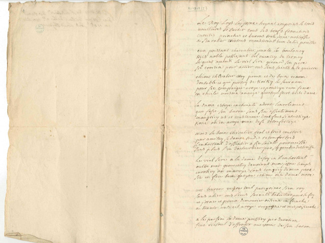 Poëme de l'histoire de Raoul de Créquy du tems de la 2e croisade en 1148 sous Louis Lejeune