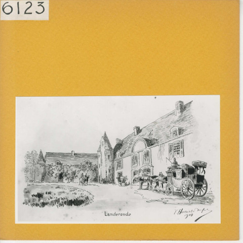 Bécon-les-Granits : Château de Landeronde (1910).