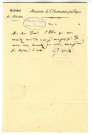 Correspondance de Cousin (Ministre) avec Pierre-Jean David d'Angers