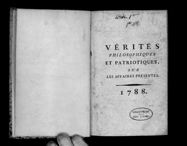 Vérités philosophiques et patriotiques sur les affaires présentes