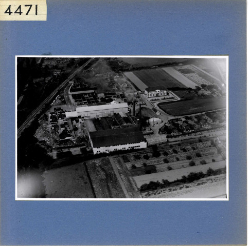 Angers : Verreries mécaniques de l'Anjou, situées à Eventard (vue aérienne)