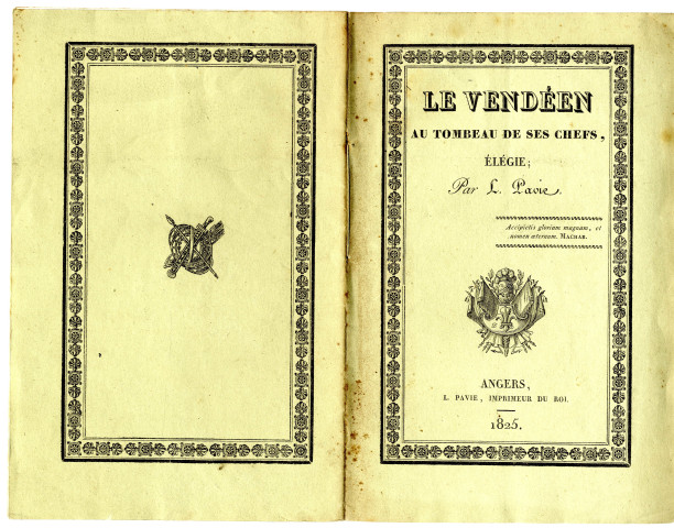 Le Vendéen au tombeau de ses chefs