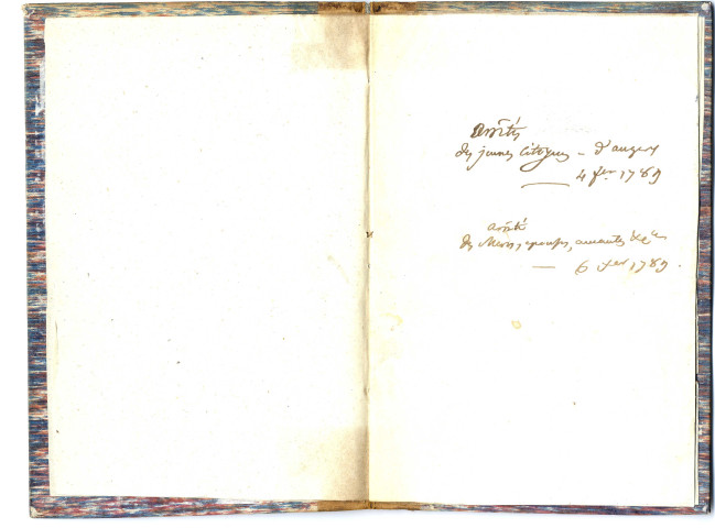Arresté des jeunes citoyens de la ville d'Angers [4 février 1789]