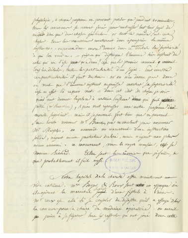 Correspondance de Riobé [adressée au Dr Maillocheau]