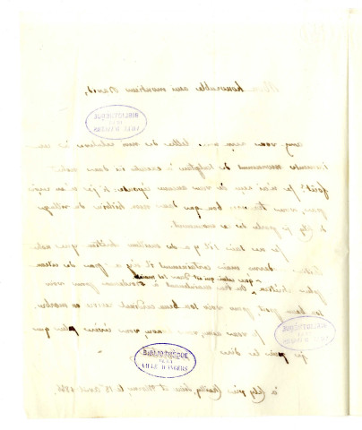 Correspondance de Monteil [à Pierre-Jean David d'Angers]