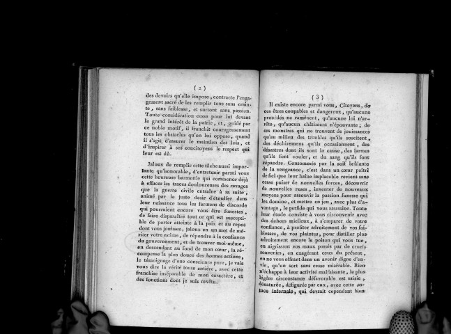 Le commissaire du directoire exécutif près l'administration centrale du département de Maine-et-Loire, à ses concitoyens, Signé : Moreau