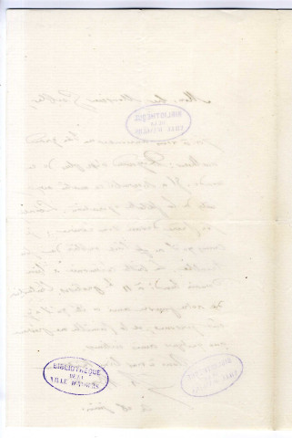 Correspondance de H. Martin [au docteur Gubler]