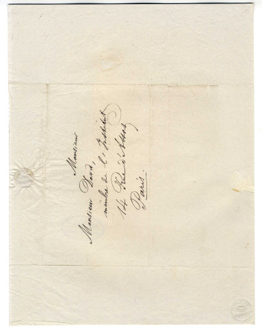 Correspondance de Stanislas Julien [à Pierre-Jean David d'Angers]