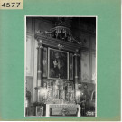 Baugé : Hospices, autel de la chapelle (détail)